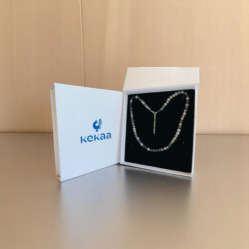 Eternal Flame Necklace | Dragon Agate Stone | Unisex