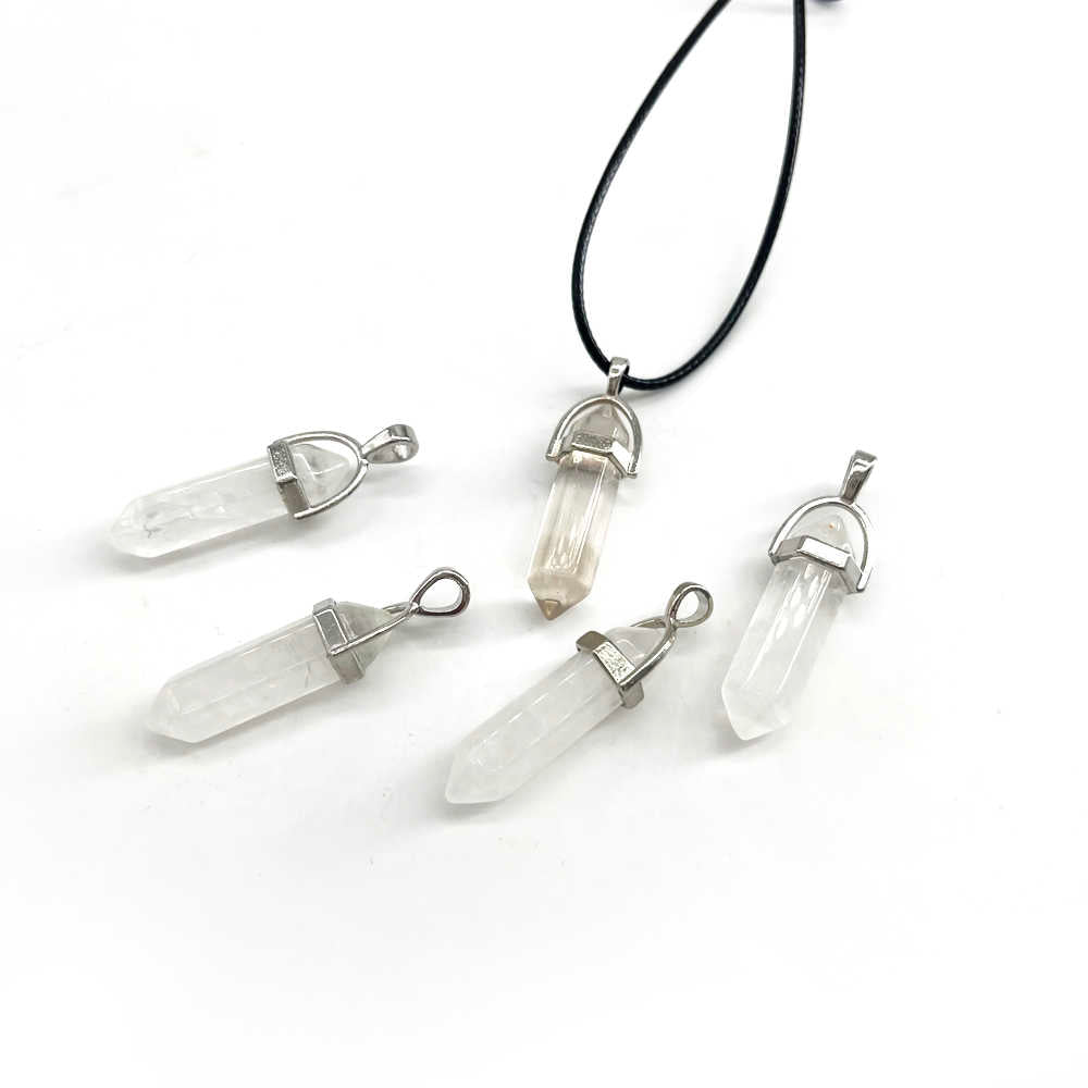 Clarity Pencil Necklace | Clear Quartz - For Kids | Includes: Necklace