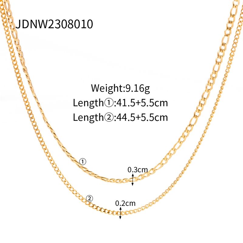Dual Layer Dainty Necklace | 18K PVD Gold Plated - For Women | Includes: Necklace