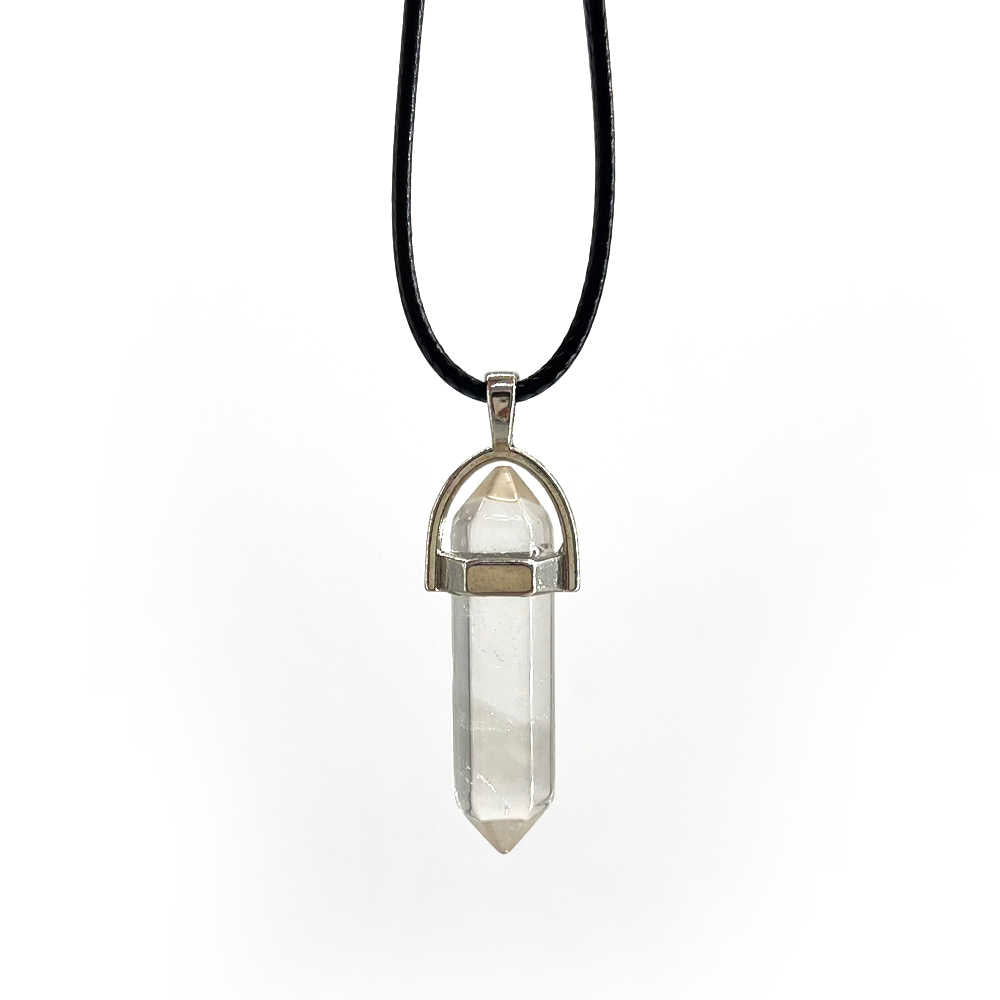 Clarity Pencil Necklace | Clear Quartz - For Kids | Includes: Necklace