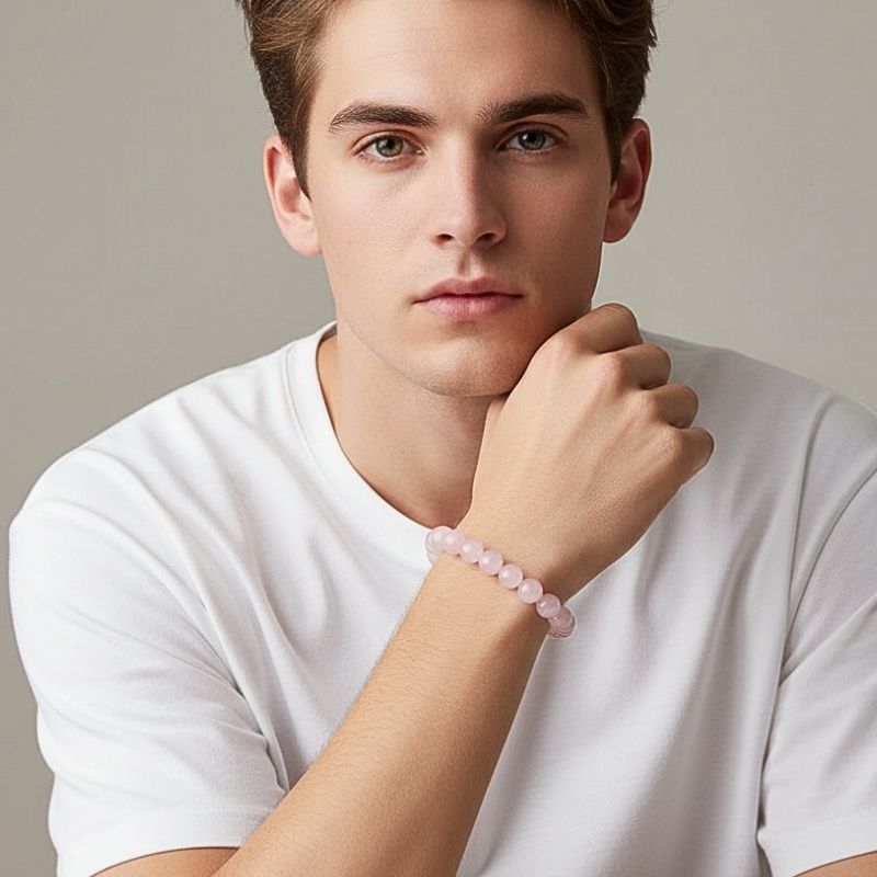 Love Bracelet | Rose Quartz - For Unisex | Includes: Bracelet