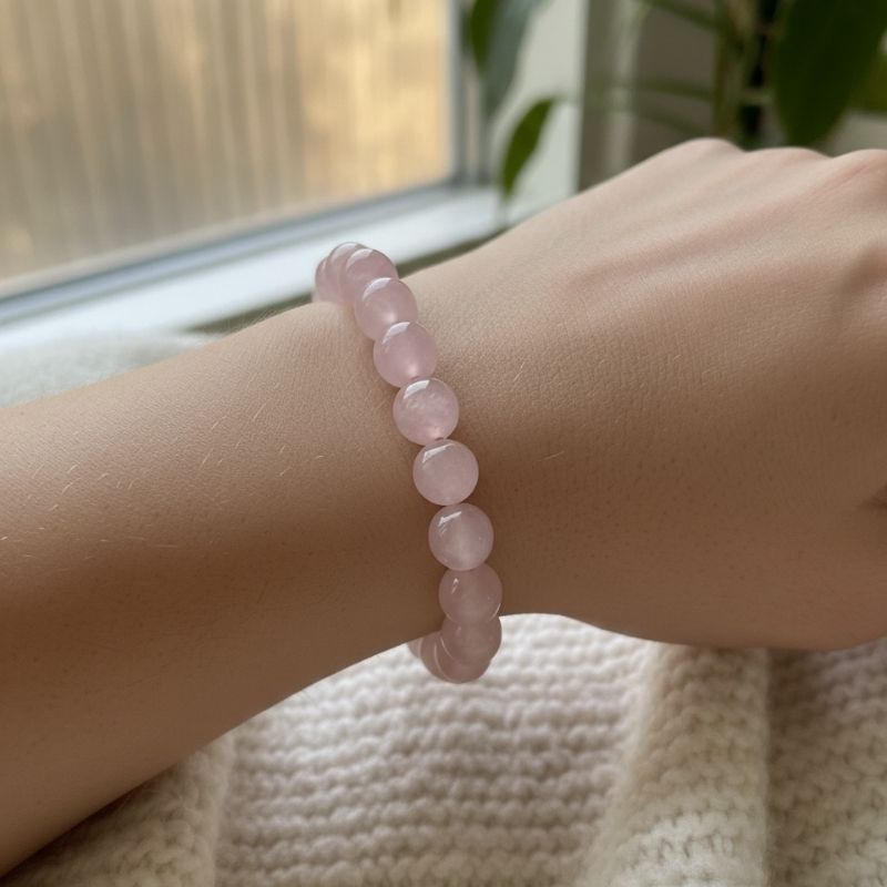 Love Bracelet | Rose Quartz - For Unisex | Includes: Bracelet