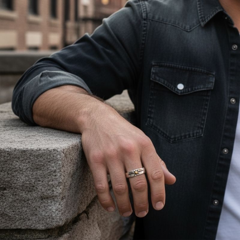 Luck Sunshine Ring Flexi Size | Premium Alloy– For Men | Includes: Ring