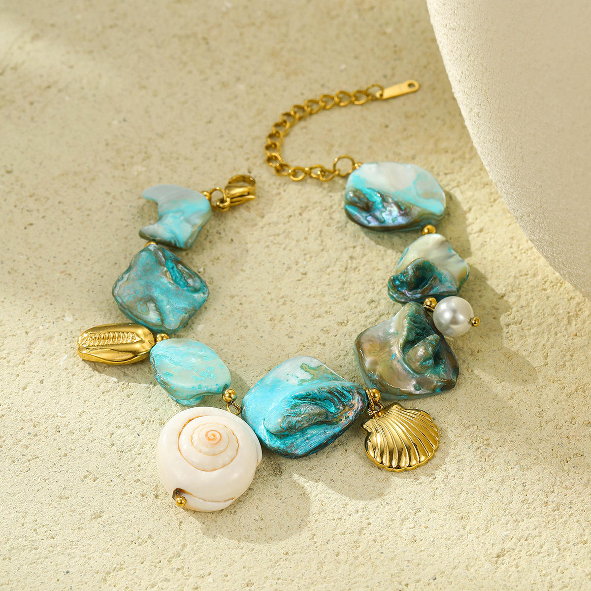 Aqua Oceanic Vibe Bracelet | Sea Shells - For Women | Includes: Bracelet