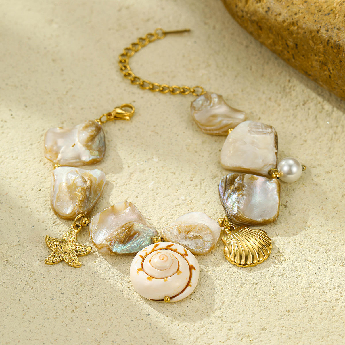 Ombre Oceanic Vibe Bracelet | Sea Shells - For Women | Includes: Bracelet