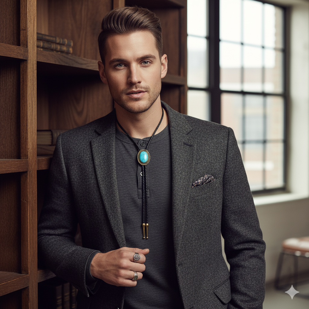 Tranquil Bolo Tie | Turquoise - For Unisex | Includes: Bolo Tie