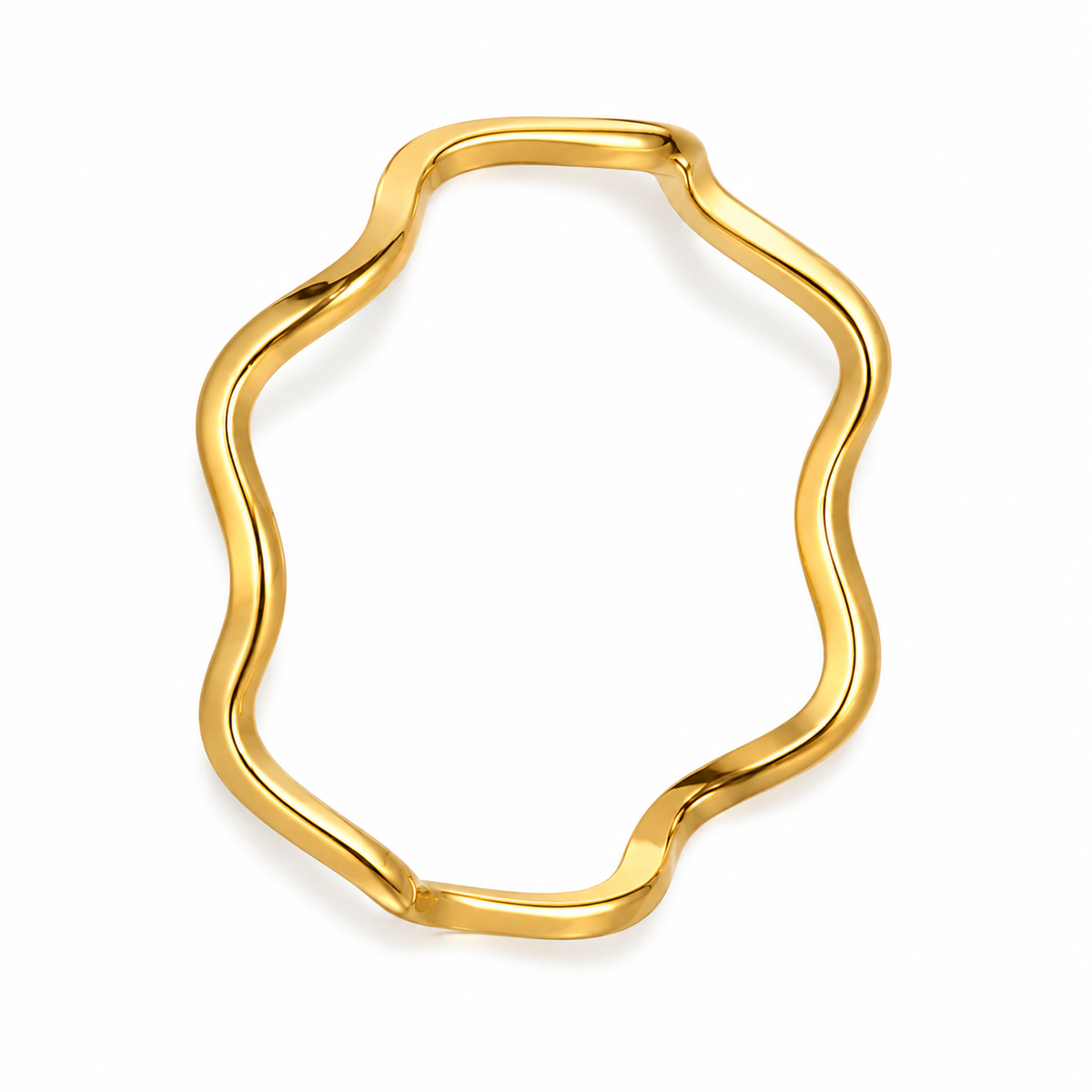 Wavy Ultra Dainty Ring | 18K PVD Gold Plated- For Women | Includes: Ring