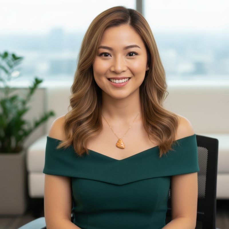 Orange Chunky Triangle Necklace | 18K PVD Gold Plated - For Women | Includes: Necklace