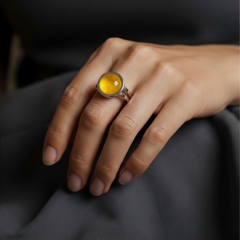 Prosperity Adjustable Ring | Yellow Aventurine - For Unisex | Includes: Ring