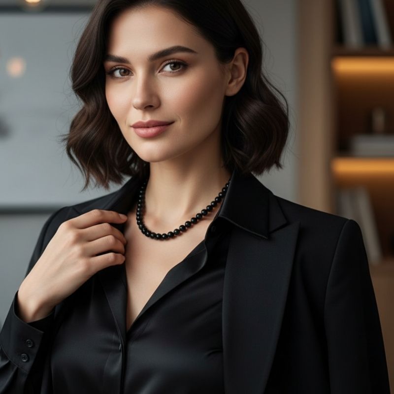 Protection Necklace | Black Obsidian - For Women | Includes: Necklace