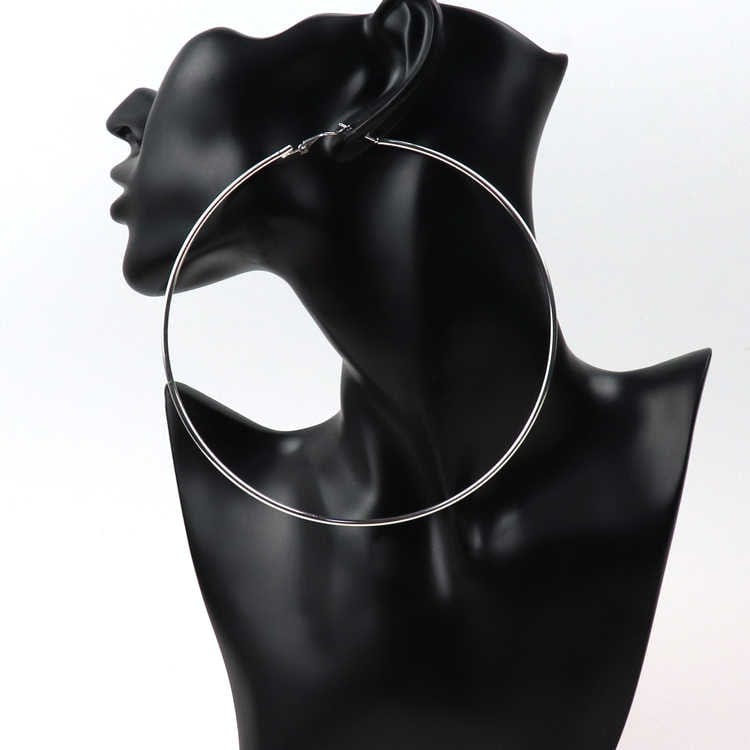 Elegant Big Hoop Earrings | Silver Plated, Stainless Steel, Water Proof - For Women | Includes: Earrings