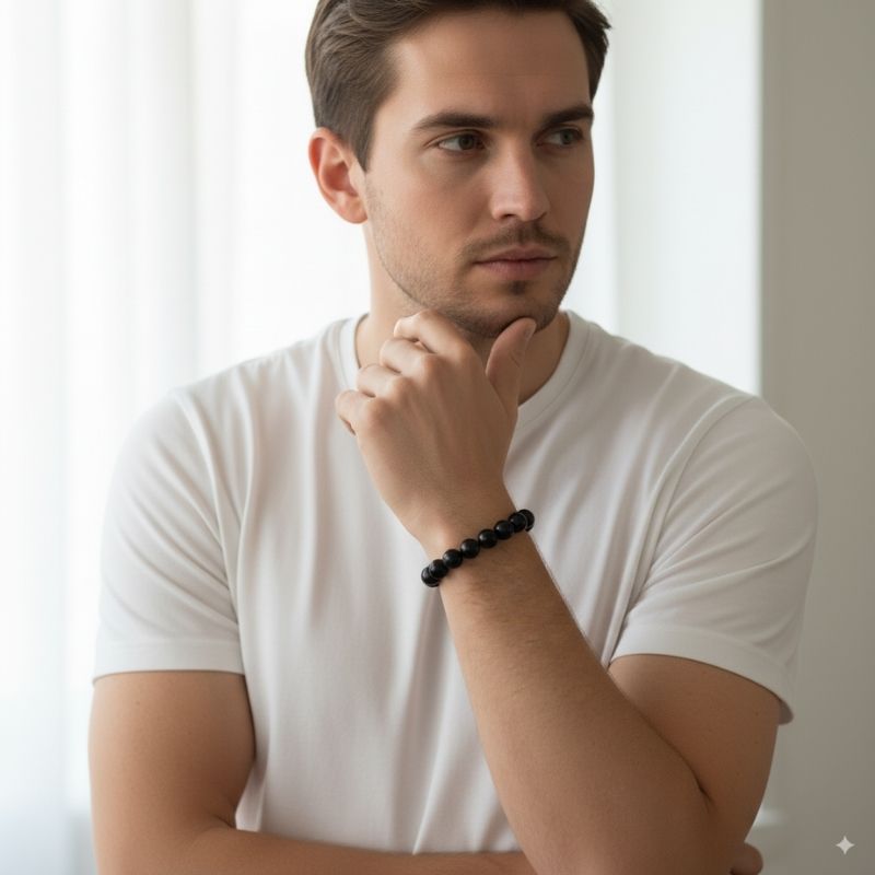 Shielding Bracelet | Black Obsidian - For Unisex | Includes: Bracelet