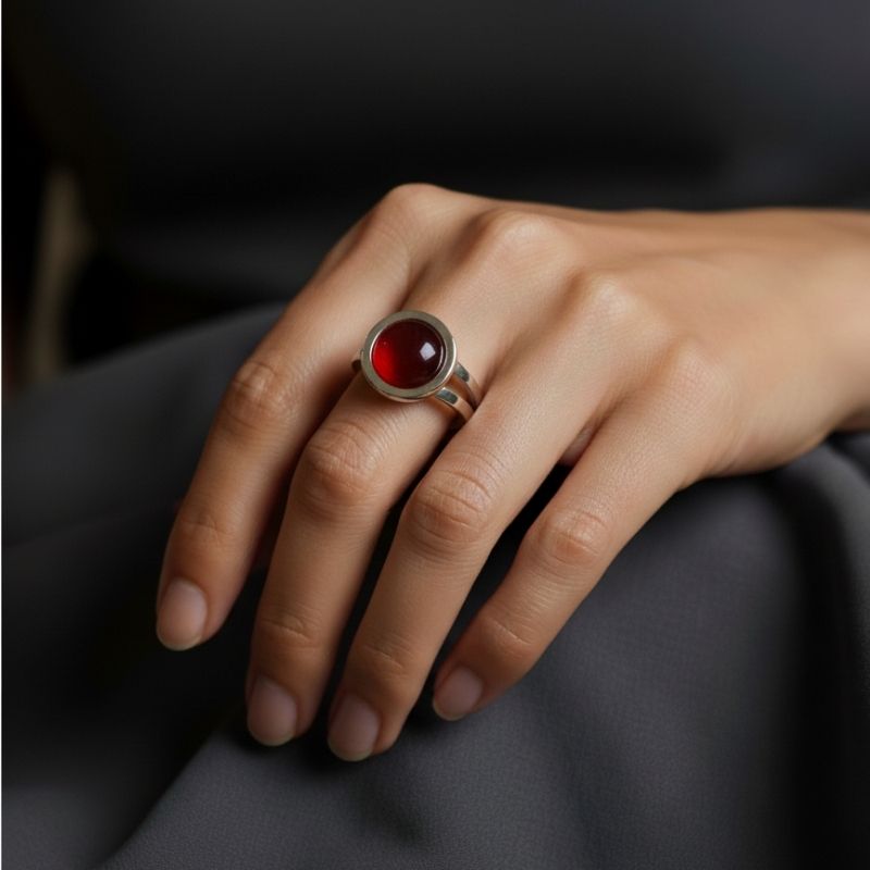 Strength Adjustable Ring | Red Onyx - For Unisex | Includes: Ring