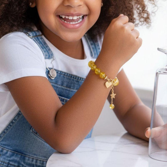 Sunny Citrine Bracelet | Citrine - For Kids Girls | Includes: Bracelet