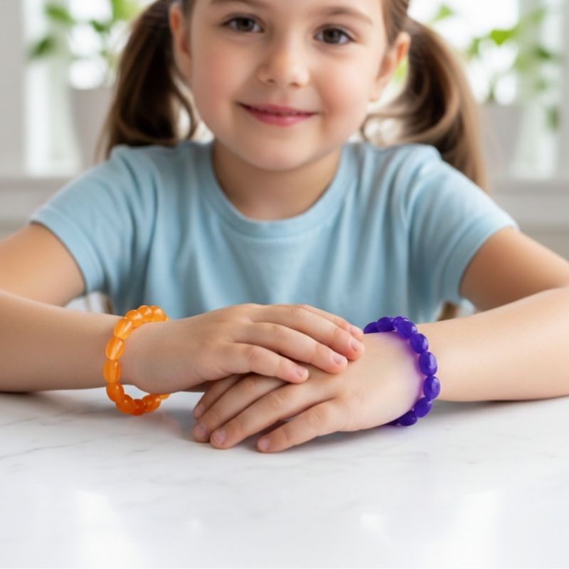The Ember & Dewdrop Duo | Blue Lapis & Carnelian β For Kids | Includes: Bracelets (Set of 2)