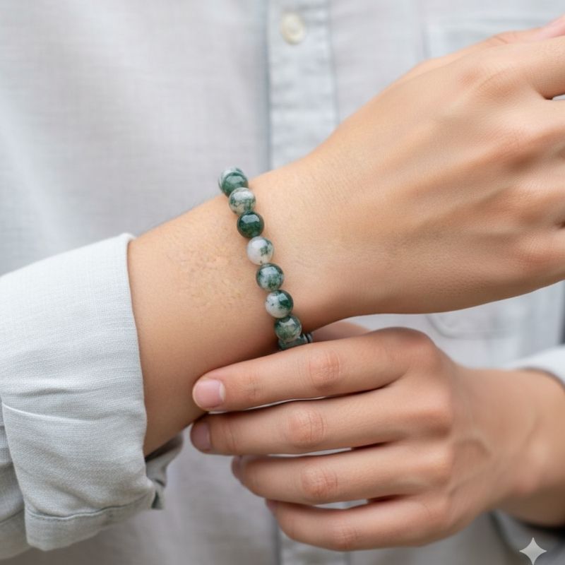 Tree Harmony Bracelet | Tree Agate - For Unisex | Includes: Bracelet