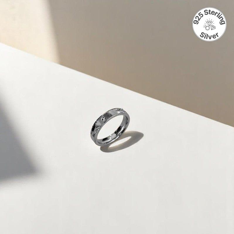 Modern Dot Arrow Ring | 925 Silver - For Men | Includes: Ring
