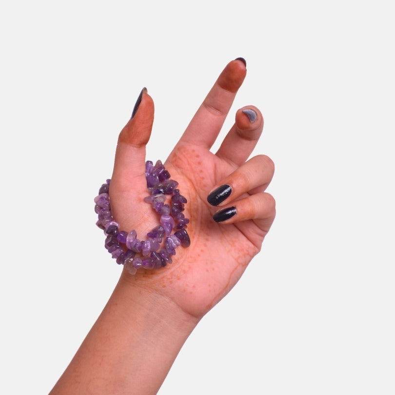 Royal Legacy Dual Layer Bracelet | Amethyst Chips β For Women | Includes: Bracelet