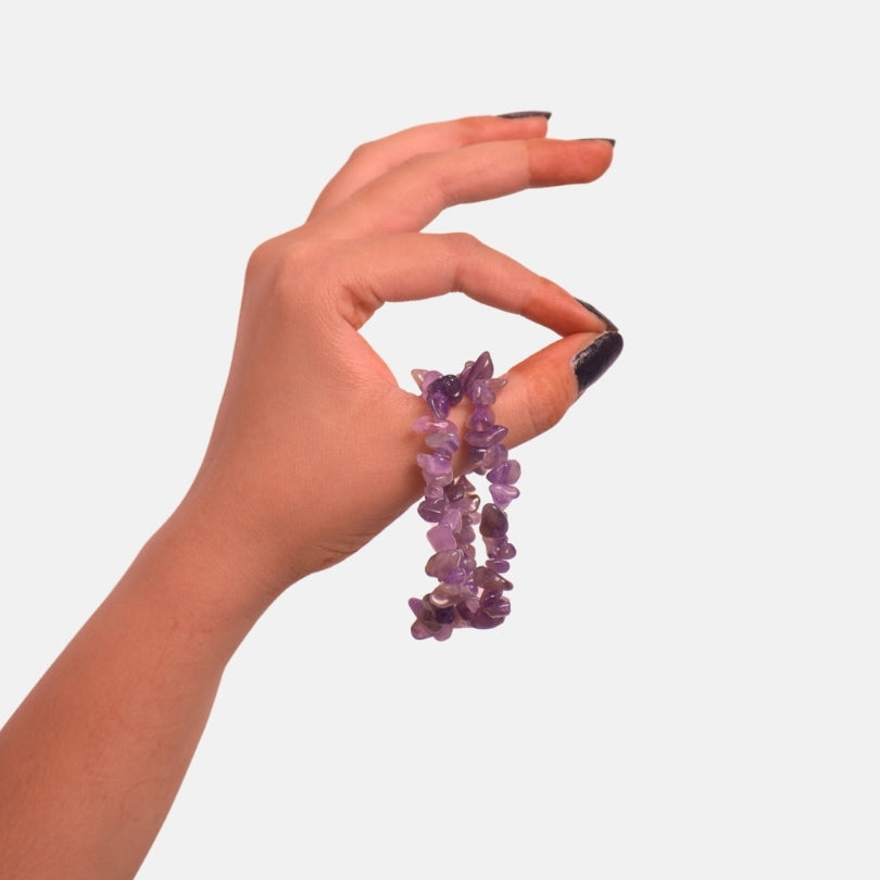 Royal Legacy Dual Layer Bracelet | Amethyst Chips β For Women | Includes: Bracelet
