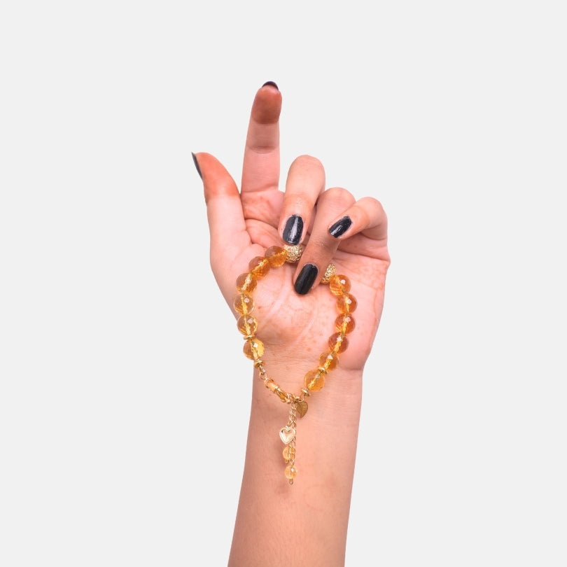 Citrine Sunshine Bracelet | Yellow Citrine Stone - For Women | Includes: Bracelet
