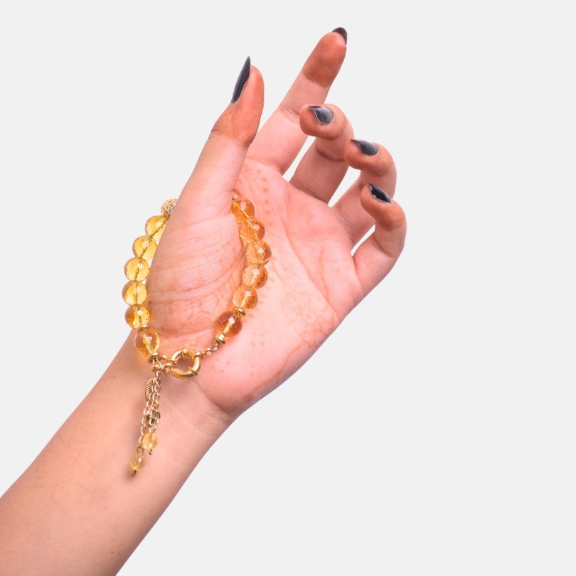 Citrine Sunshine Bracelet | Yellow Citrine Stone - For Women | Includes: Bracelet