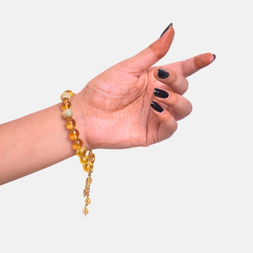 Citrine Sunshine Bracelet | Yellow Citrine Stone - For Women | Includes: Bracelet