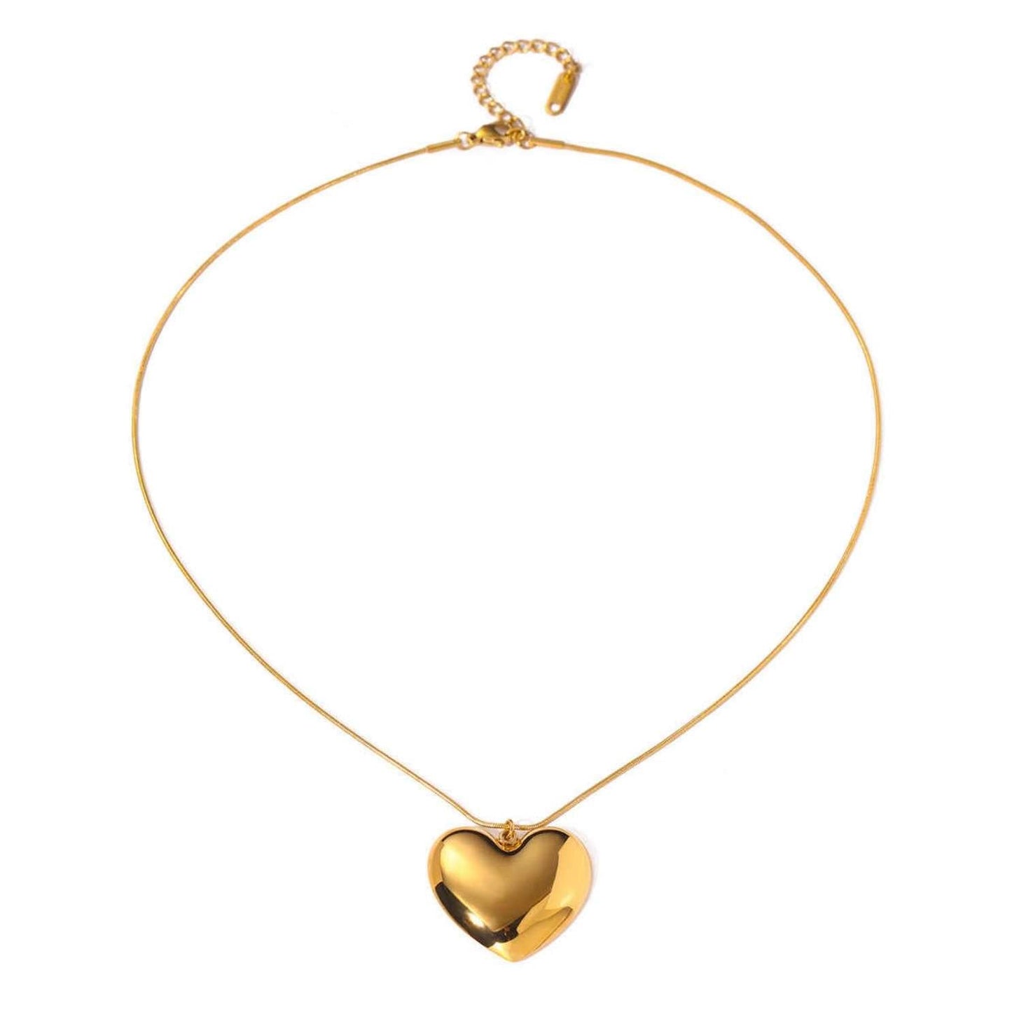 Radiant Love Necklace | PVD 18K Gold Plated, Stainless Steel, Water Proof - For Women | Includes: Necklace
