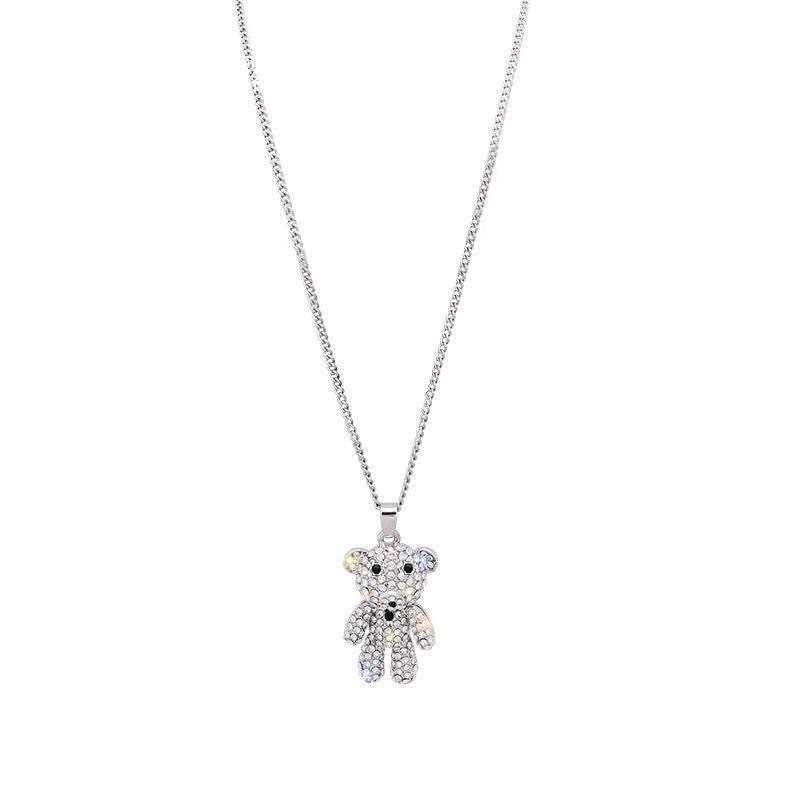 Cute Teddy Necklace | Premium Alloy - For Women | Includes: Necklace