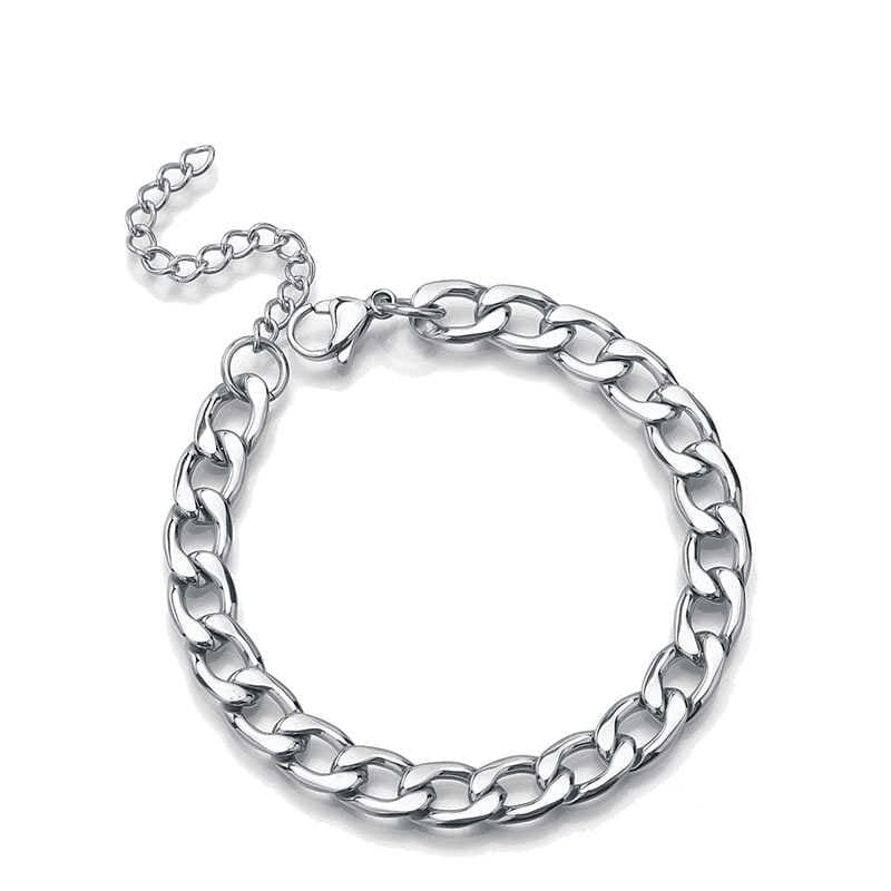 Classical Design Chain Bracelet | Stainless Steel - For Men | Includes: Bracelet