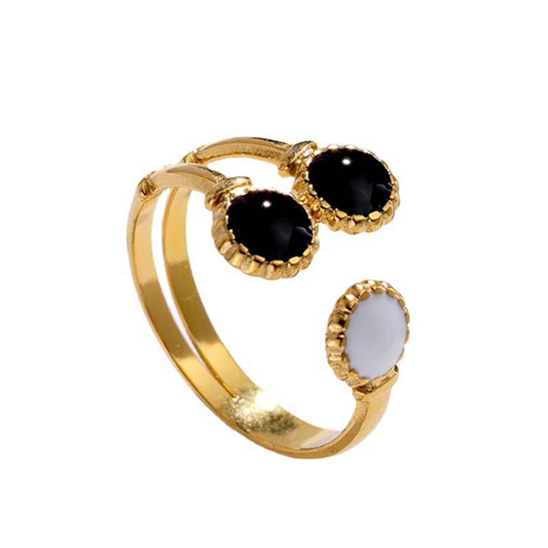 Nova Drop Ring | PVD 18K Gold Plated, Stainless Steel, Water Proof - For Women | Includes: Ring