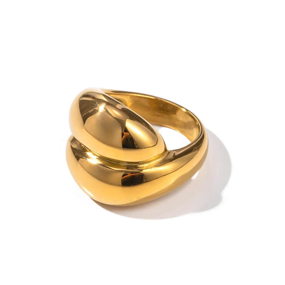 Chunky GenZ Ring | 18K PVD Gold Plated - For Women | Includes: Ring