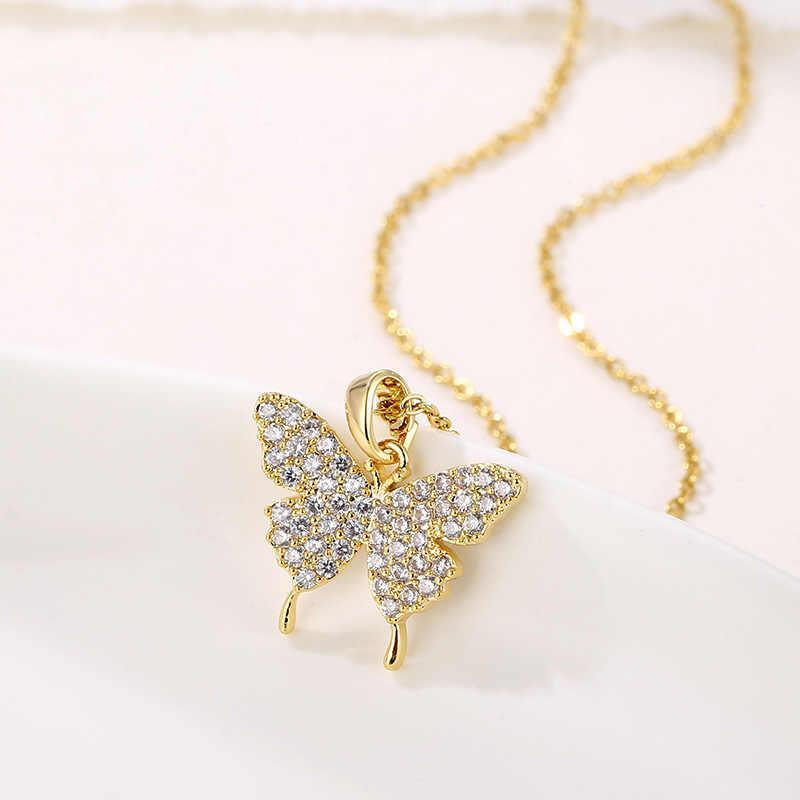 Delicate Butterfly Necklace | 18K PVD Gold Plated - For Women | Includes: Necklace