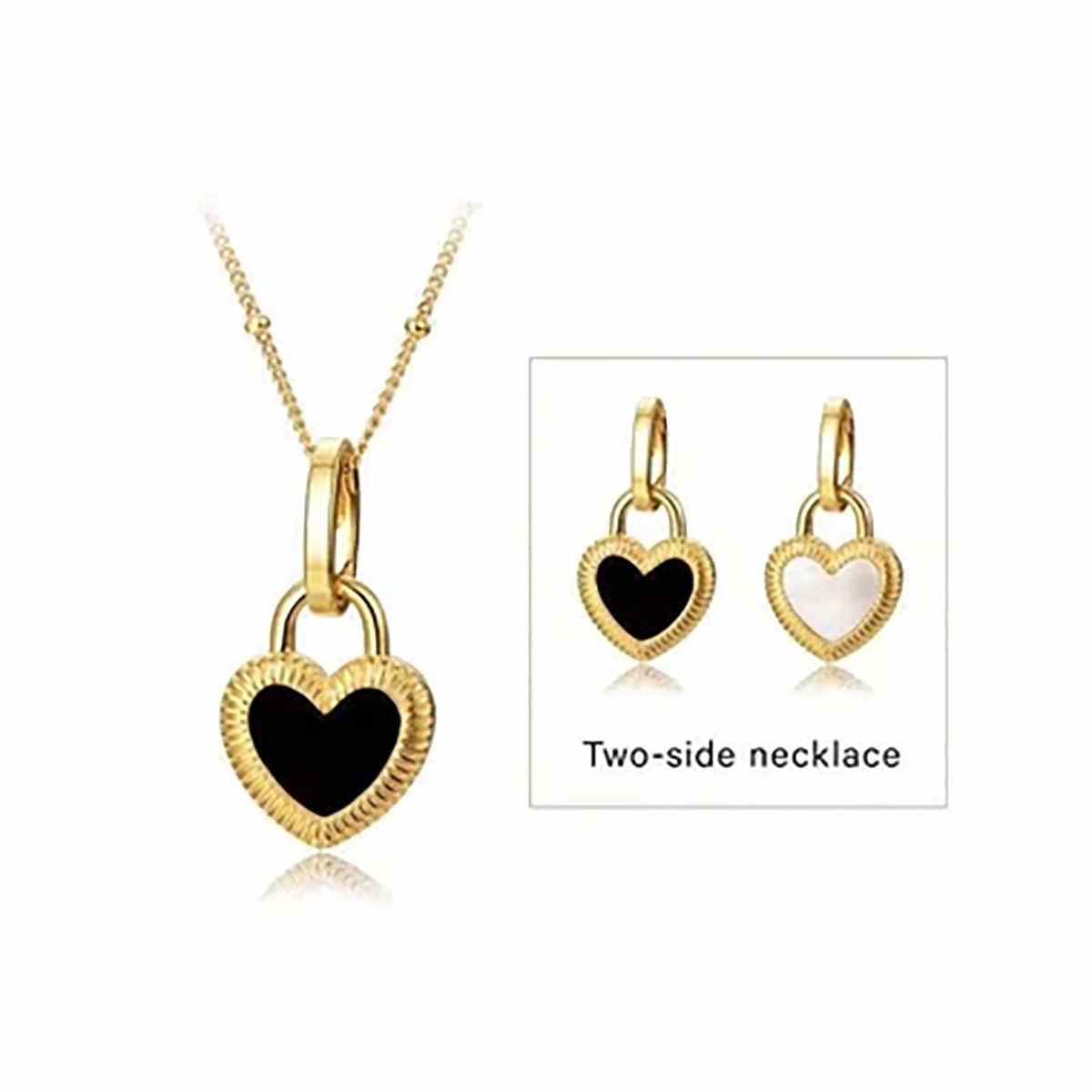 Timeless Love Set | PVD 18K Gold Plated, Waterproof & Anti-Tarnish - For Women | Includes: Necklace, Earrings