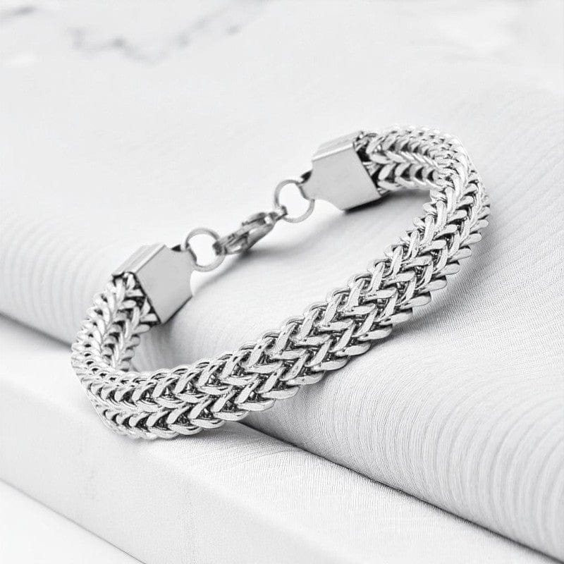 Minimal Design Chain Bracelet | Stainless Steel - For Men | Includes: Bracelet