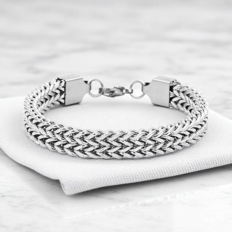 Minimal Design Chain Bracelet | Stainless Steel - For Men | Includes: Bracelet