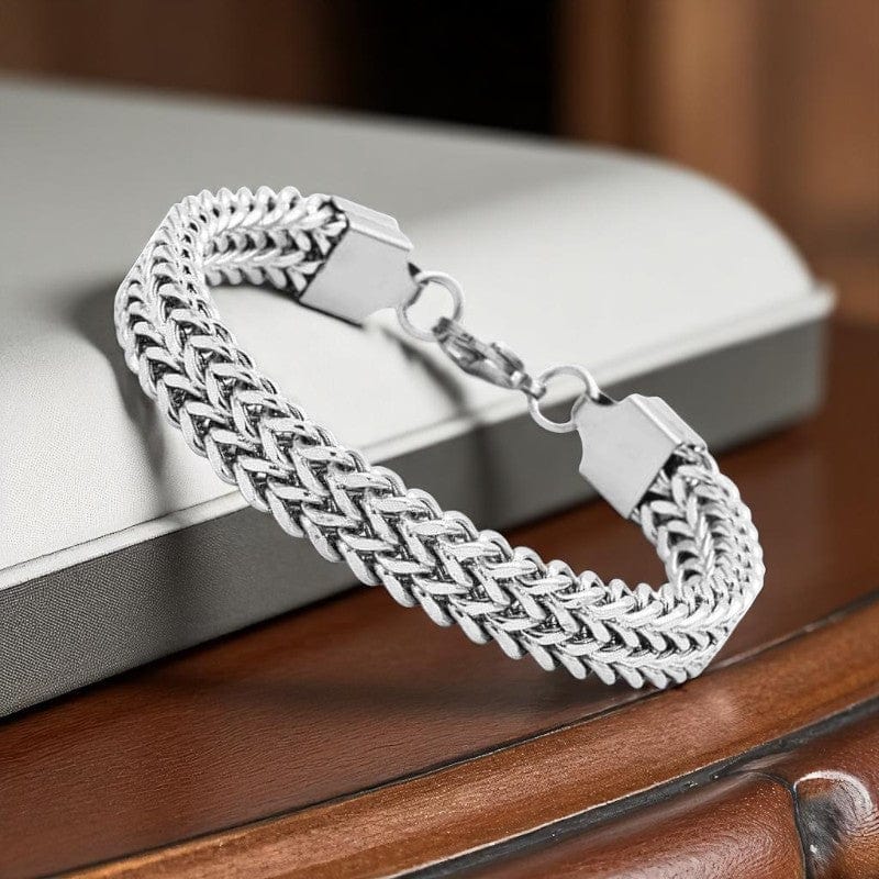 Minimal Design Chain Bracelet | Stainless Steel - For Men | Includes: Bracelet