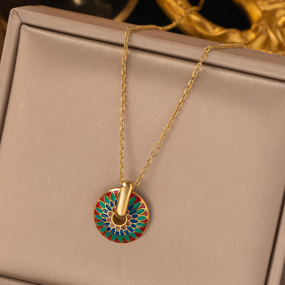Boho Daisy Set | PVD 18K Gold Plated, Waterproof & Anti-tarnish - For Women | Includes: Necklace, Earrings