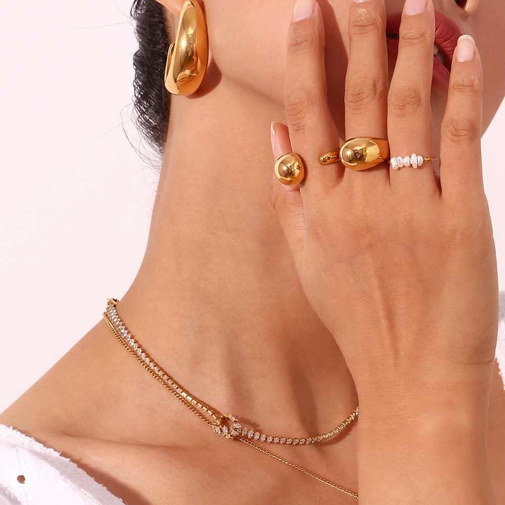 Chunky Centennial Ring | 18K PVD Gold Plated - For Women | Includes: Ring