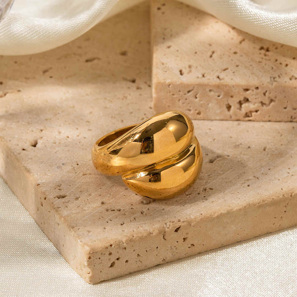 Chunky GenZ Ring | 18K PVD Gold Plated - For Women | Includes: Ring