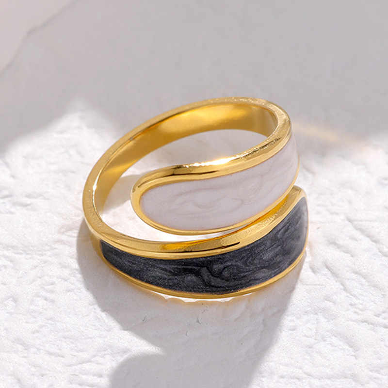 Luna Bloom Ring | PVD 18K Gold Plated, Stainless Steel, Water Proof - For Women | Includes: Ring