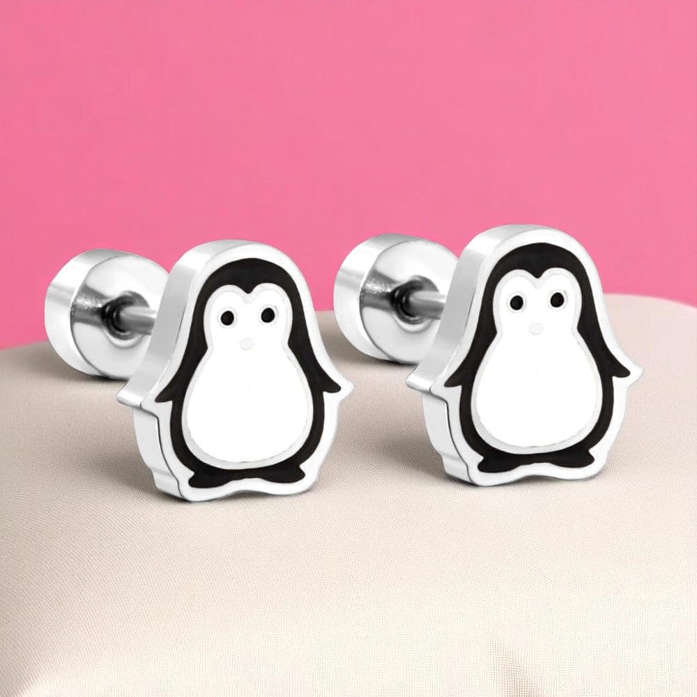 Chic Penguin Earrings | Stainless Steel - For Women | Includes: Earrings