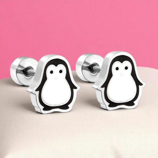 Chic Penguin Earrings | Stainless Steel - For Women | Includes: Earrings