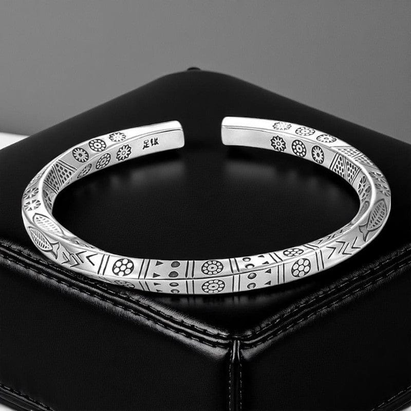 Tribal Design Kada Bracelet | Premium Alloy - For Men | Includes: Bracelet