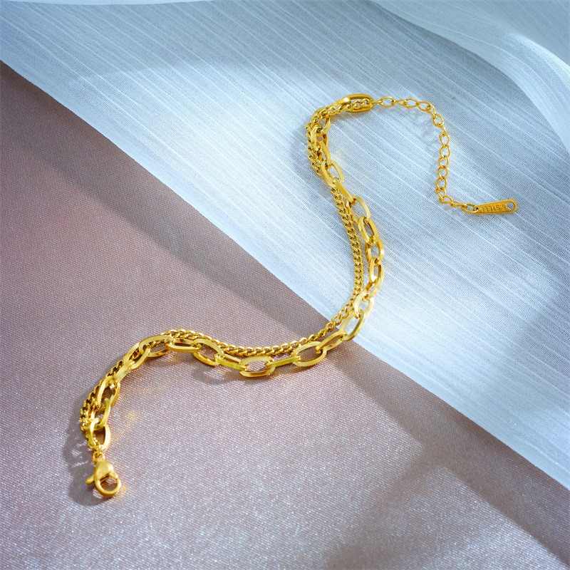 Golden Gleam Duo | PVD Plated Stainless Steel - For Women | Includes: Bracelet