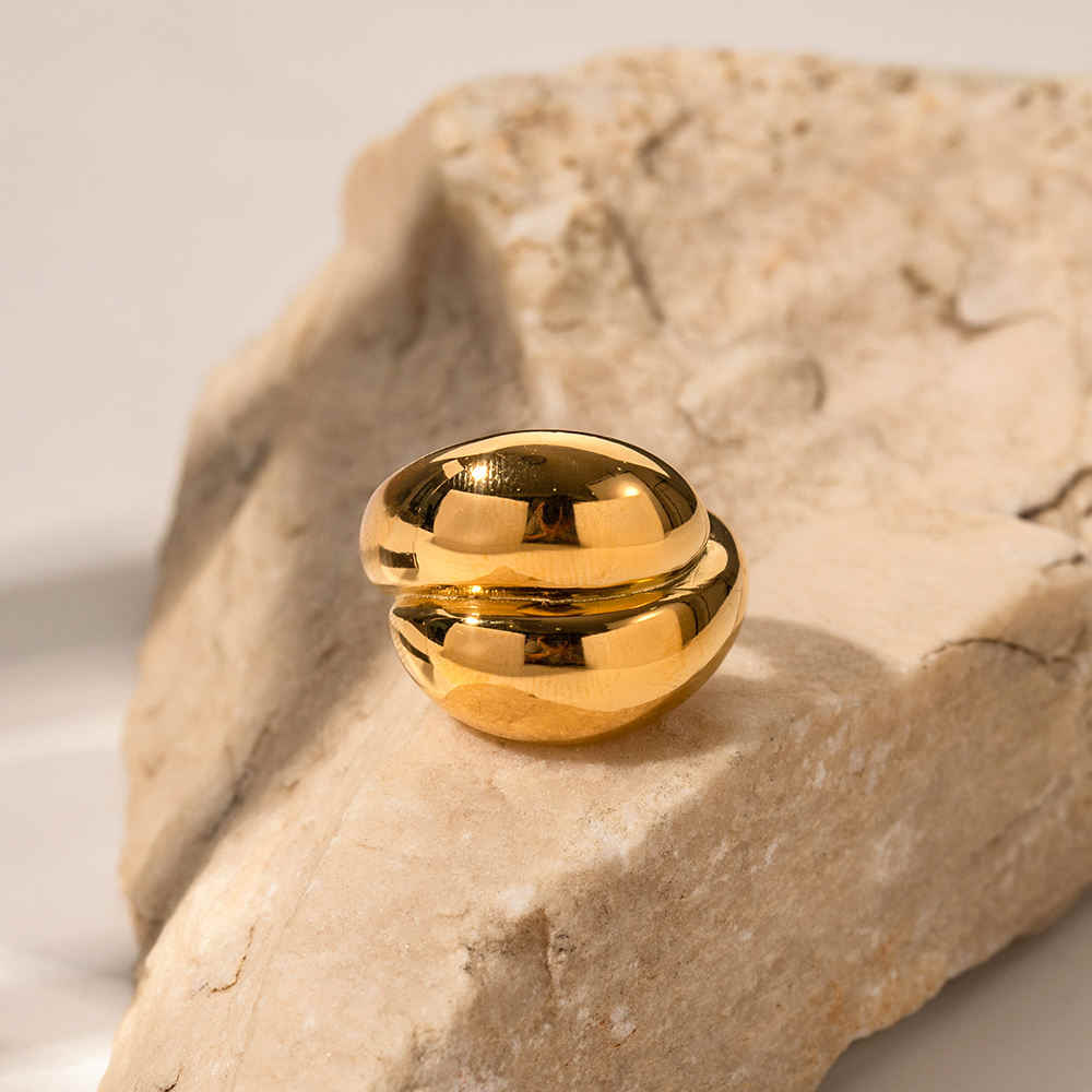 Chunky GenZ Ring | 18K PVD Gold Plated - For Women | Includes: Ring