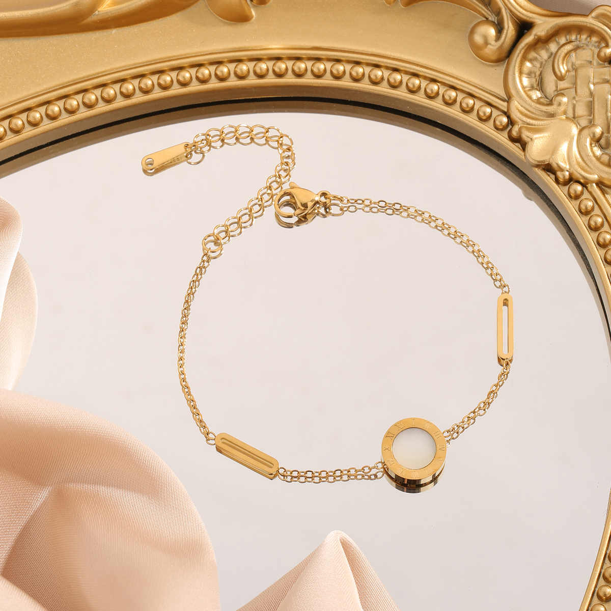 Timeless Roman Set | PVD 18K Gold Plated, Waterproof & Anti-Tarnish - For Women | Includes: Necklace, Bracelet, Earrings