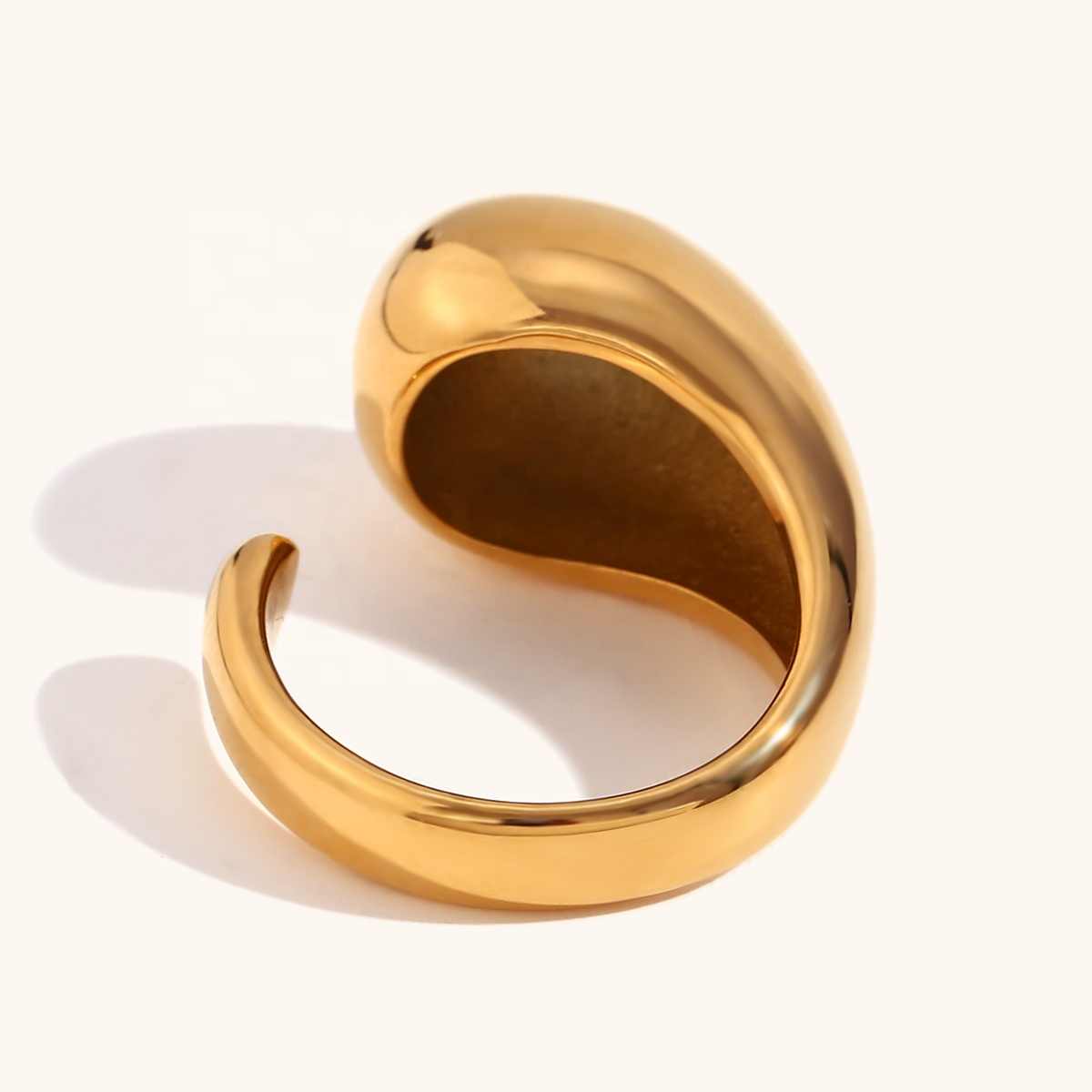 Chunky Centennial Ring | 18K PVD Gold Plated - For Women | Includes: Ring