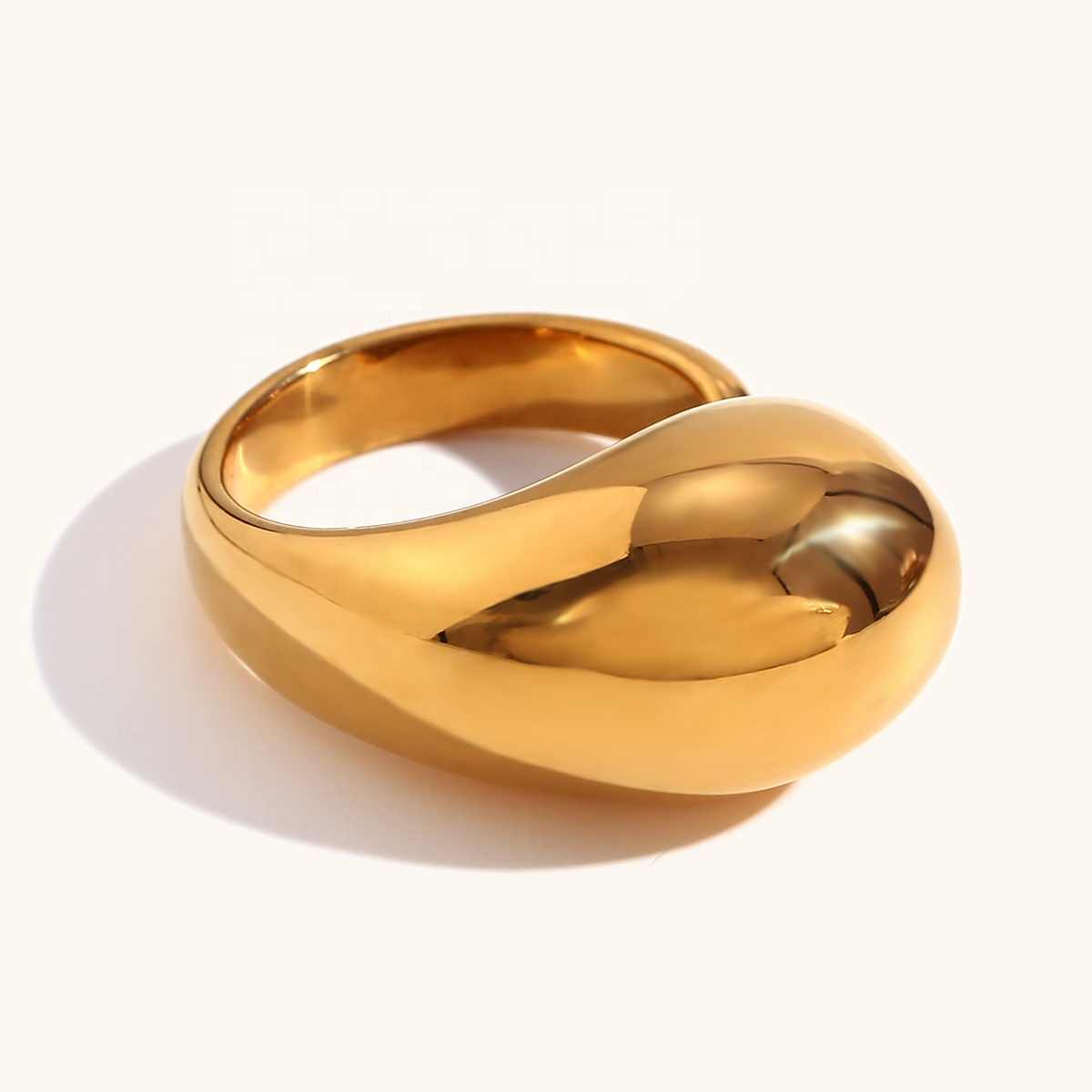Chunky Centennial Ring | 18K PVD Gold Plated - For Women | Includes: Ring