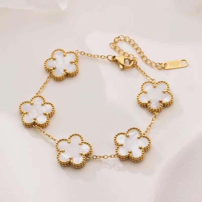 Ivory Bloom Set | PVD 18K Gold Plated - For Women | Includes: Necklace, Earrings, Bracelet