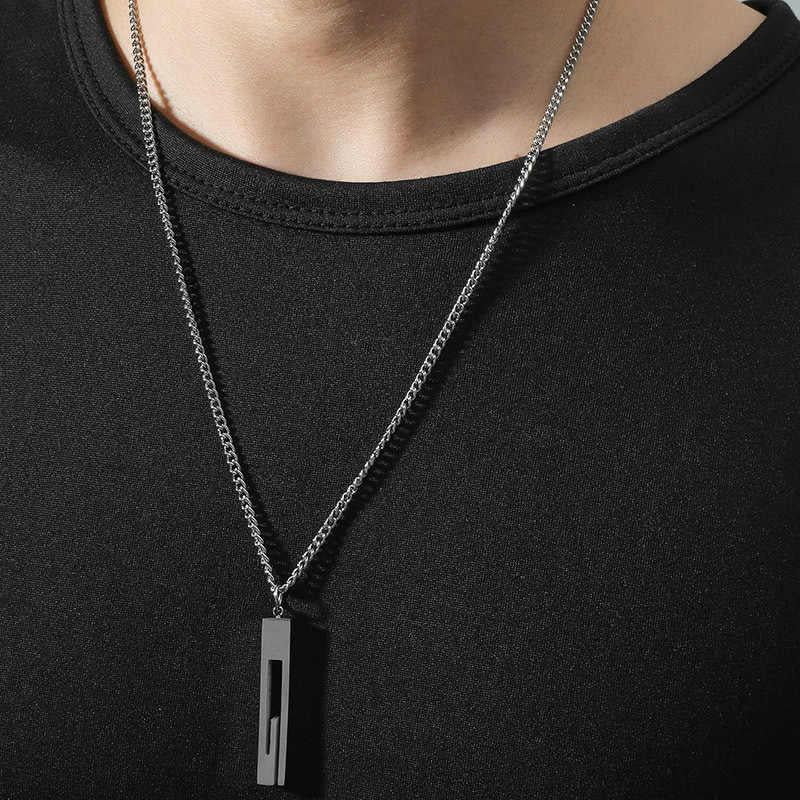 Contemporary Design Necklace | Stainless Steel - For Men | Includes: Necklace
